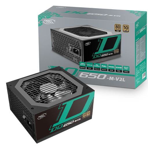 [6933412709701] FUENTE DEEPCOOL PM650D 650W 80PLUS Gold ATX NO MODULAR R-PM650D-FA0B-US 12M DE GARANTIA