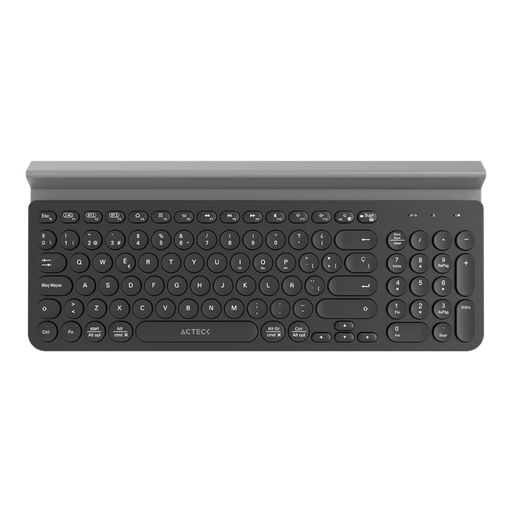 [7506215934206] TECLADO ACTECK WIFI INSPIRE COMP TI695 NEGRO BLUETOOTH MULTIDISPOSITIVO AC-934206 3M DE GARANTIA