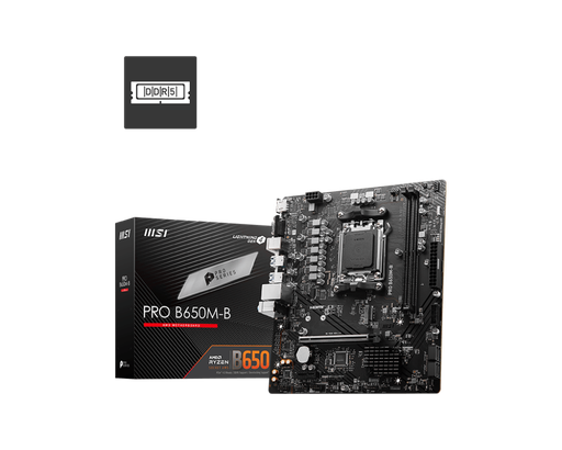 [824142340400] MOTHER AMD B650M-B MSI PRO AM5 2xDDR5 128GB M-ATX 12M DE GARANTIA