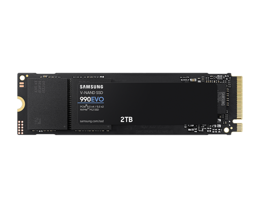 [887276812526] SSD SAMSUNG 990 EVO 2TB NEGRO M.2 PCIE 4.0 2280 NVME MZ-V9E2T0 11M DE GARANTIA