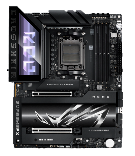 [197105710306] MOTHER AMD X870-E HERO ASUS ROG CROSSHAIR AM5 4xDDR5 256GB ATX 90MB1IE0-M0AAY0 12M DE GARANTIA