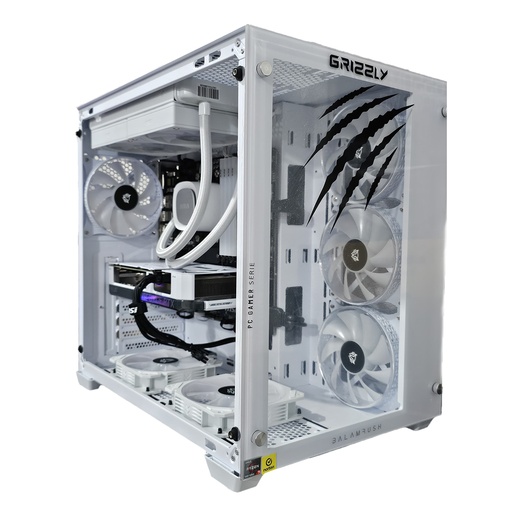 [662987043274] PC GAMER GRIZZLY AMD RYZEN 7 5700X 4.6GHZ RTX4060 32GB M.2 1TB  WIFI BT KIT MK770 BLANCO PG-AMD058 GARANTIA 1 AÑO