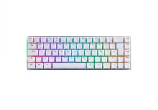 [195553851473] TECLADO ASUS ROG M602 FALCHION/BN/CA AURA SYNC MECANICO ALAMBRICO ROG PBT 2P -C BLANCO 90MP0347-BKAA11  1AÑO DE GARANTIA