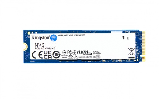 [740617344790] SSD KINGSTON NV3 1TB M.2 2280 NVME SNV3S/1000G 1AÑO DE GARANTIA