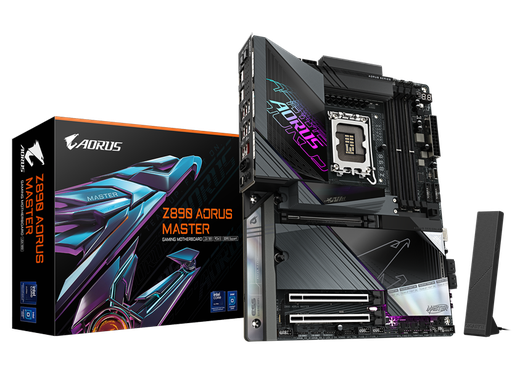 [889523045107] MOTHER INTEL Z890 GIGABYTE AORUS MASTER LGA1851 4xDDR5 256GB ATX 1AÑO DE GARANTIA