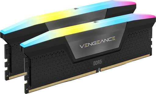 [840006676638] RAM CORSAIR DDR5 VENGEANCE 2X24 48GB 6000 NEGRO RGB CMH48GX5M2B6000C30 11M DE GARANTIA