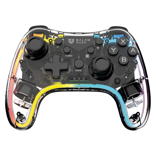 [7506215940467] CONTROL BALAM RUSH KONTROL GLOW SWG600 NEON TRANSPARENTE  RGB INALAMBRICO PC/ANDROID/IOS/PS/NSWITCH BR-940467  1M DE GARANTIA