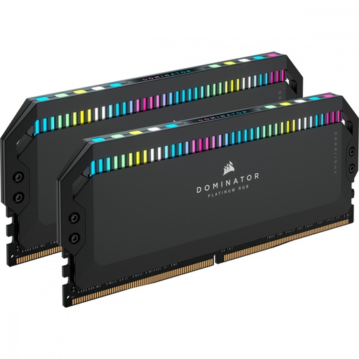 [840006660774] RAM CORSAIR DDR5 DOMINATOR PLATINUM 2X16 32GB 6000 NEGRO RGB CMT32GX5M2X6000C36 11M DE GARANTIAS