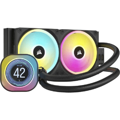 [840006665885] ENFRIAMIENTO CORSAIR ICUE LINK H100I LCD RGB 240MM CW-9061007-WW 11M DE GARANTIA