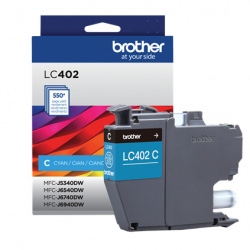 [012502667001] CARTUCHO BROTHER LC402C CIAN 550 PAGINAS MFC-J6540DW/J6940DW GARANTIA CON FABRICANTE