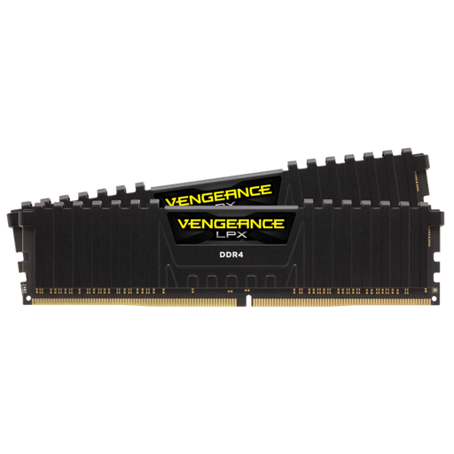 [840006608547] RAM CORSAIR DDR4 VENGEANCE 2x16 32GB 3200 NEGRO CMK32GX4M2E3200C16 11M DE GARANTIA