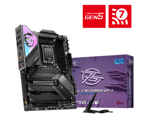 [824142340639] MB MSI Z790 CARBON WIFI INTEL 14VA DDR5 LGA1700 256GB ATX HDMI USB-C MPG Z790 CARBON WIFI II 12M DE GARANTIA