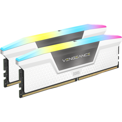 [840006677116] RAM CORSAIR DDR5 VENGEANCE 2X32 64GB 6000 BLANCO RGB CMH64GX5M2B6000C30W 11M DE GARANTIA