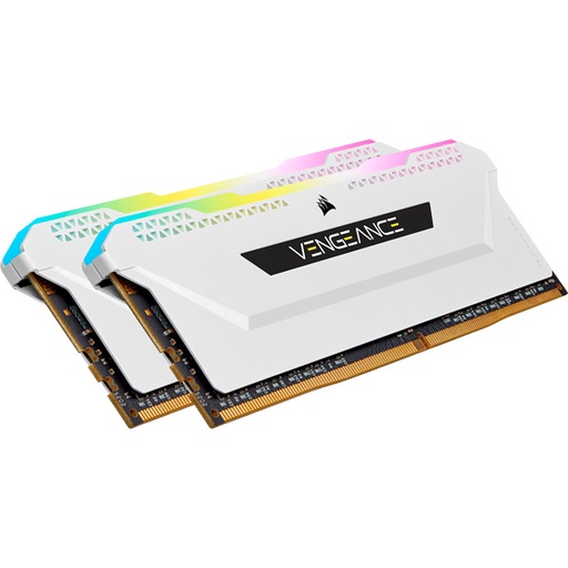[840006631996] RAM CORSAIR DDR4 VENGEANCE PRO SL 2X8 16GB 3600 BLANCO RGB CMH16GX4M2D3600C18W 11M DE GARANTIA