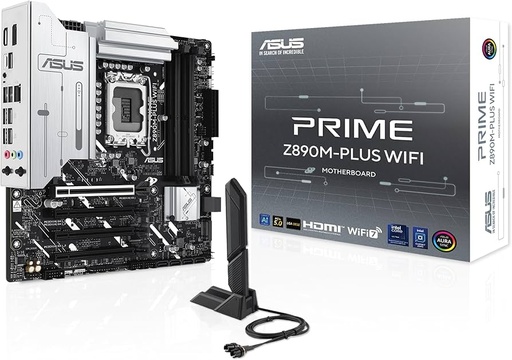 [197105755413] MOTHER INTEL Z890M-PLUS WIFI ASUS PRIME LGA1851 256GB M-ATX M-ATX 90MB1J80-MVAAY0 12M DE GARANTIA