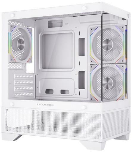 [7506215941662] GABINETE BALAM RUSH TANK PERFORM 3200 BLANCO M-ATX 3VENT ARGB USB-3.0 CRISTAL S/FUENTE BR-941662 11M DE GARANTIA