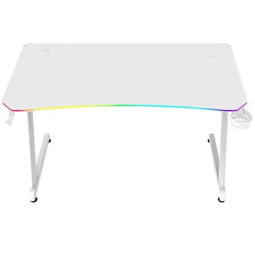 [7506215941389] ESCRITORIO GAMER BALAM RUSH ERGONOMICO OLYMPUS SPOT GLOW PRO MRX8000 BLANCO ESTRUCTURA Z 120X60CM SOPORTA HASTA 100 KG BR-941389 06M DE GARANTIA