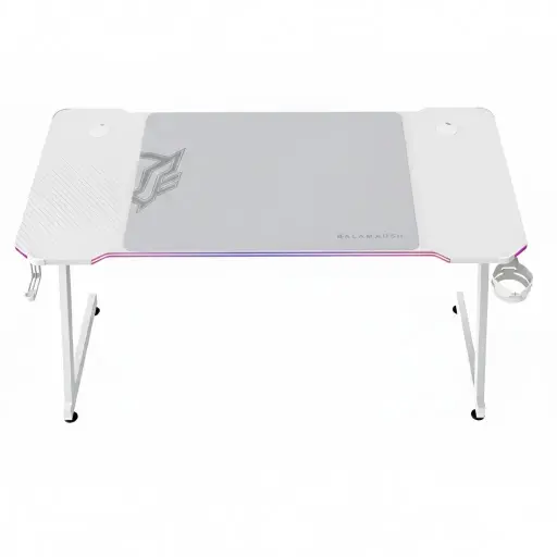 [7506215941402] ESCRITORIO GAMER BALAM RUSH ERGONOMICO OLYMPUS SPOT GLOW MRX6000 BLANCO ESTRUCTURA Z 140X60CM SOPORTA HASTA 100 KG BR-941402 06M DE GARANTIA