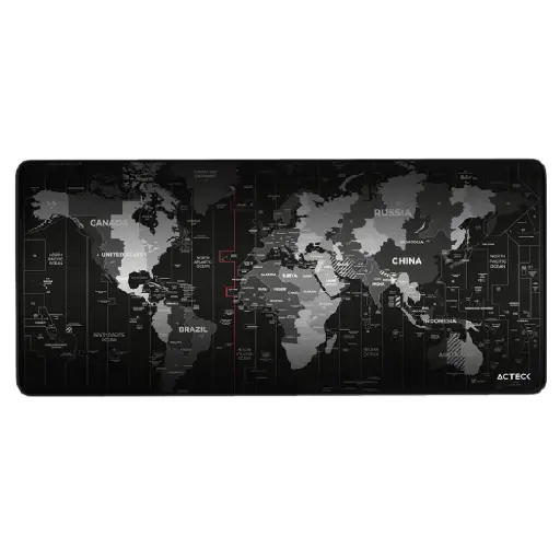 [7506215941037] MOUSEPAD ACTECK VIBE FLOW WORLD MT494W TELA GOMA 80X35CM MUNDO ADVANCED NEGRO AC-941037 SIN GARANTIA