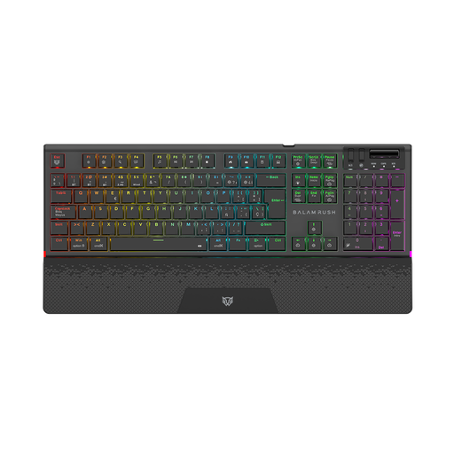 [7506215940382] TECLADO BALAM RUSH DOMINATE EXPERT GK979I NEGRO USB BLUETOOTH SWITCH ROJO RGB BR-940382 06M DE GARANTIA