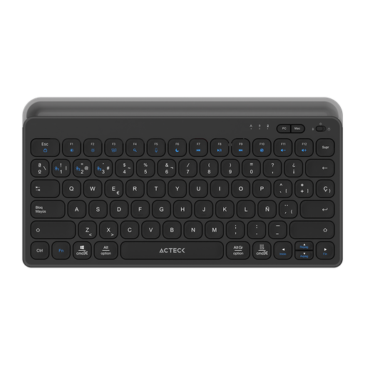 [7506215940122] TECLADO ACTECK INSPIRE TREK TI737 NEGRO 2.4 MHZ BT RECARGABLE ELITE AC-940122 03M DE GARANTIA
