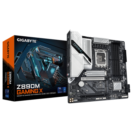 [889523045411] MOTHER INTEL Z890M GIGABYTE GAMING X LGA1851 4xDDR5 256GB M-ATX 1AÑO DE GARANTIA