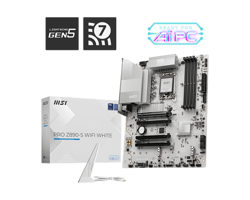 [824142390306] MOTHER INTEL Z890-S WIFI MSI PRO LGA1851 BLANCA 4xDDR5 256GB ATX 12M DE GARANTIA