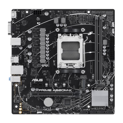 [197105242081] MB ASUS PRIME A620M-K AM5 DDR5 MICRO ATX VGA HDMI 90MB1F40-M0EAY0 1AÑO DE GARANTIA
