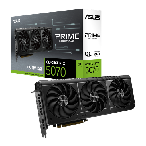[197105870406] TVIDEO ASUS PRIME RTX 5070 12GB GDDR7 HDMI DP PRIME-RTX5070-O12G 12G 90YV0M10-M0AA00 1AÑO DE GARANTIA