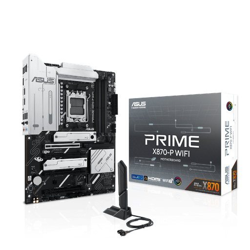 [197105718142] MB ASUS PRIME X870-P WIFI AM5 DDR5 256GB ATX HDMI USB-C WIFI-7 PRIME X870-P WIFI 90MB1IS0-M0EAY0 12M DE GARANTIA