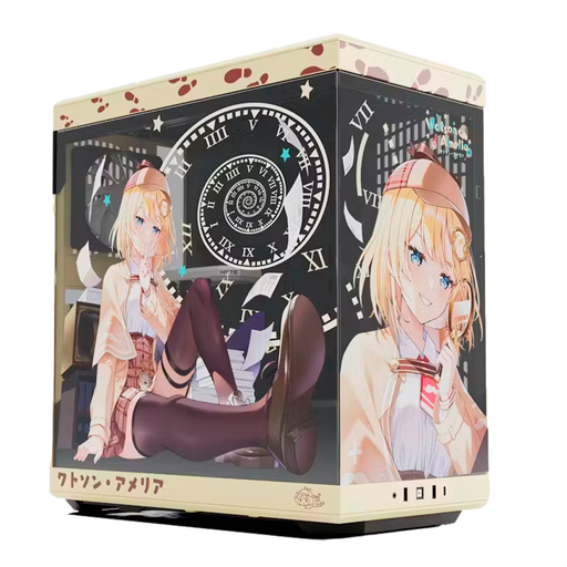 [848604046624] GABINETE HYTE Y40 AMELIA WATSON BUNDLE M-ATX S/FUENTE CRISTAL AMARILLO CS-HYTE-Y40-AME 11M DE GARANTIA