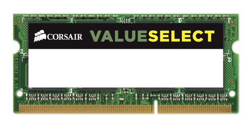 [843591044967] RAM CORSAIR VALUESELECT SODDR3L 8GB 1600 NEGRO CMSO8GX3M1C1600C11 1AÑO DE GARANTIA