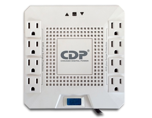 [879071000222] REGULADOR CDP R-AVR1808 1800VA 1000W 8 CONTACTOS 11M DE GARANTIA
