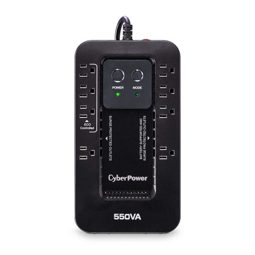 [649532607570] NOBREAK 550VA 330W CYBERPOWER EC550G 8C 12M DE GARANTIA