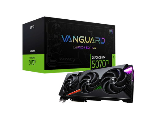 [824142402023] TARJETA DE VIDEO NVIDIA RTX5070TI 16GB SOC GDDR7 MSI VANGUARD RTX 5070 TI 16G VANGUARD SOC LAUNCH EDITION 12M DE GARANTIA