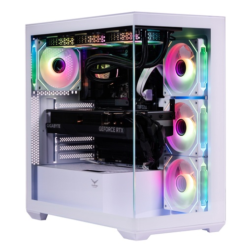 [7502262801140] GABINETE NACEB NEBULA GAMER M-ATX ARGB 4VENT S/FUENTE CRISTAL BLANCO NA-0637B 11M DE GARANTIA