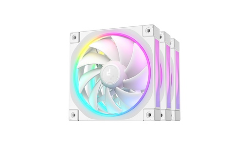 [6933412711094] VENTILADOR DEEPCOOL FL12 BLANCO RGB 120MM 3PACK R-FL12-WHAPN3-G 11M DE GARANTIA