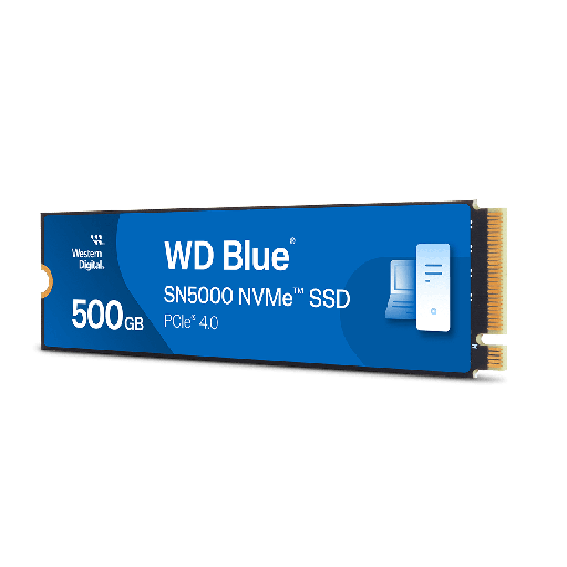 [718037894850] SSD WD BLUE SN5000 NVME 500GB PCIE GEN4X4 M2 WDS500G4B0E 1AÑO DE GARANTIA
