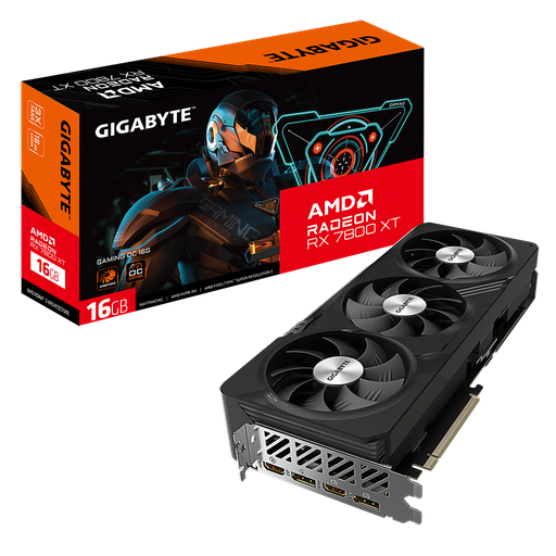 [889523039489] ARCH140625 TVIDEO GIGABYTE RX7800 XT GAMING OC 16G 256BIT GDDR6 GV-R78XTGAMING OC -16GD 11M DE GARANTIA