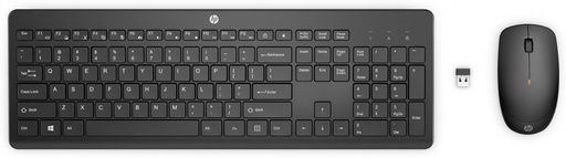 [198122958108] KIT TECLADO Y MOUSE HP 235 TEC/ESP INALAMBRICO USB NEGRO 1Y4D0UT GARANTIA CON FABRICANTE