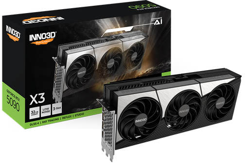[8886307700131] TARJETA DE VIDEO INNO3D NVIDIA GEFORCE RTX 5090 X3 OC 32GB GDDR7 HDMI DP N50903-32D7X-17593928 11M DE GARANTIA