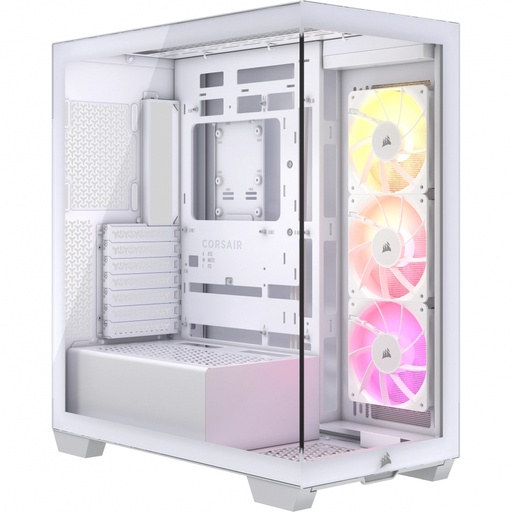 [840006686064] GABINETE CORSAIR 3500X BLANCO ARGB S/FUENTE CRISTAL M-ATX CC-9011279-WW 11M DE GARANTIA