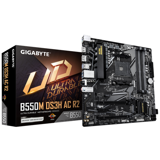 [889523048641] MOTHER AMD B550M DS3H AC R2 GIGABYTE AM4 4xDDR4 128GB M-ATX 12M DE GARANTIA