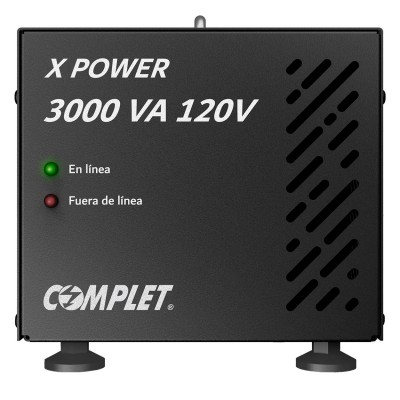 [7501693403978] REGULADOR 3000VA 3000W COMPLET XPOWER ERV-10-006 2C 11M DE GARANTIA