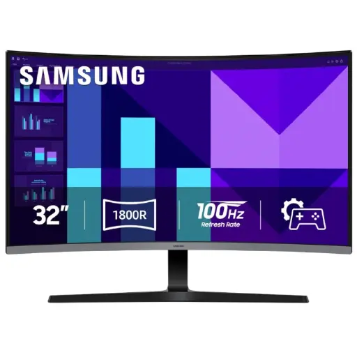[8806095967738] MONITOR 32 SAMSUNG ESSENTIAL S3 S39GD 4MS 100HZ FULL HD VA CURVO LS32D390GALXZX GARANTIA CON FABRICANTE
