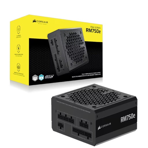 [840006691242] FUENTE CORSAIR RM850E 850W 80 PLUS GOLD PCIE 5.1 MODULAR CP-9020296-NA 11M DE GARANTIA