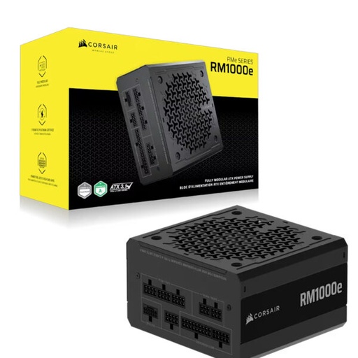 [840006691365] FUENTE CORSAIR RM1000E 1000W 80 PLUS GOLD PCIE 5.1 MODULAR CP-9020297-NA 11M DE GARANTIA