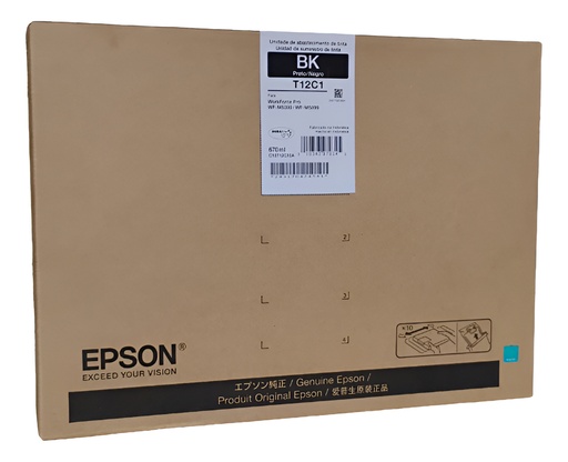[010343979345] BOLSA DE TINTA EPSON T12C120 NEGRO HI COM/WF M5399 WF M5899 ALTO RENDIMIENTO T12C120-AL SIN GARANTIA