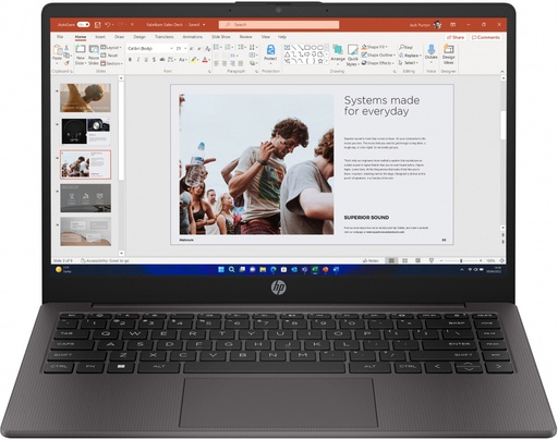 [198701206729] LAPTOP HP RYZEN 3 7320U 256GB SSD 8GB DDR4 14" HD TEC/ESP W11H 245 G10 AJ1Y0LT GARANTIA CON FABRICANTE