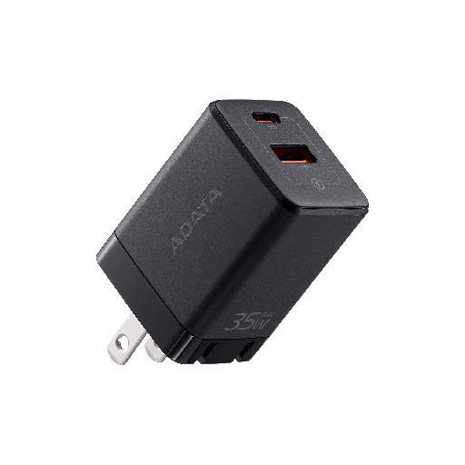 [842243034554] CARGADOR DE PARED ADATA 35W USB-C NEGRO CHARGERU-0352-QCPDBK 6M DE GARANTIA